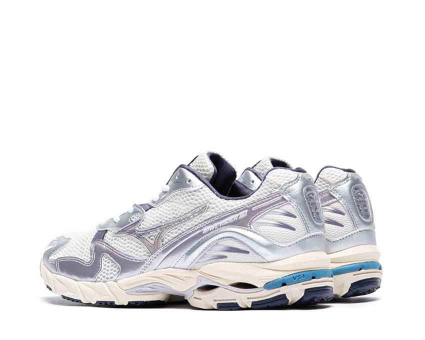 Mizuno Wave Rider 10 Metallic Pack 2 Snow White/Graystone sole — Wave sole