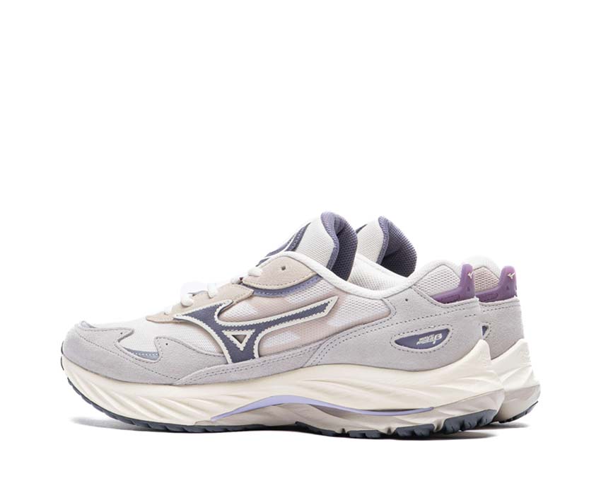 Mizuno Wave Rider Beta White Sand/Grey Stone semelle — semelle Wave amortissement