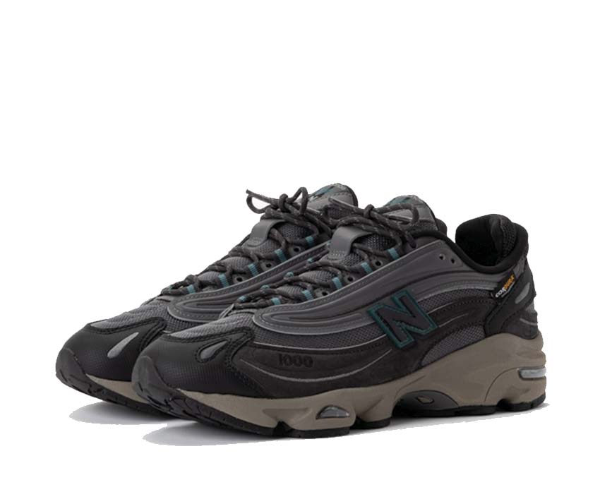 New Balance 1000 Cordura Black Cement Sohle — zweifarbige Außensohle schwarz-grau