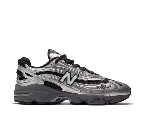 New Balance 1000 Metallic Silver — men's sneaker shiny metallic silver colourway