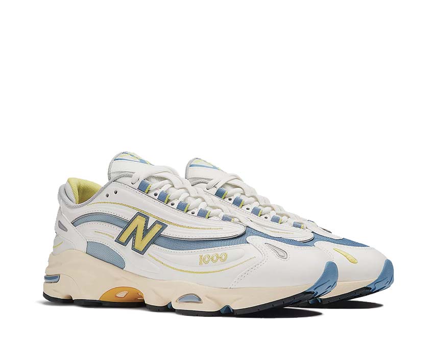 New Balance 1000 Varsity Core vue latérale — tige suède et mesh bicolore
