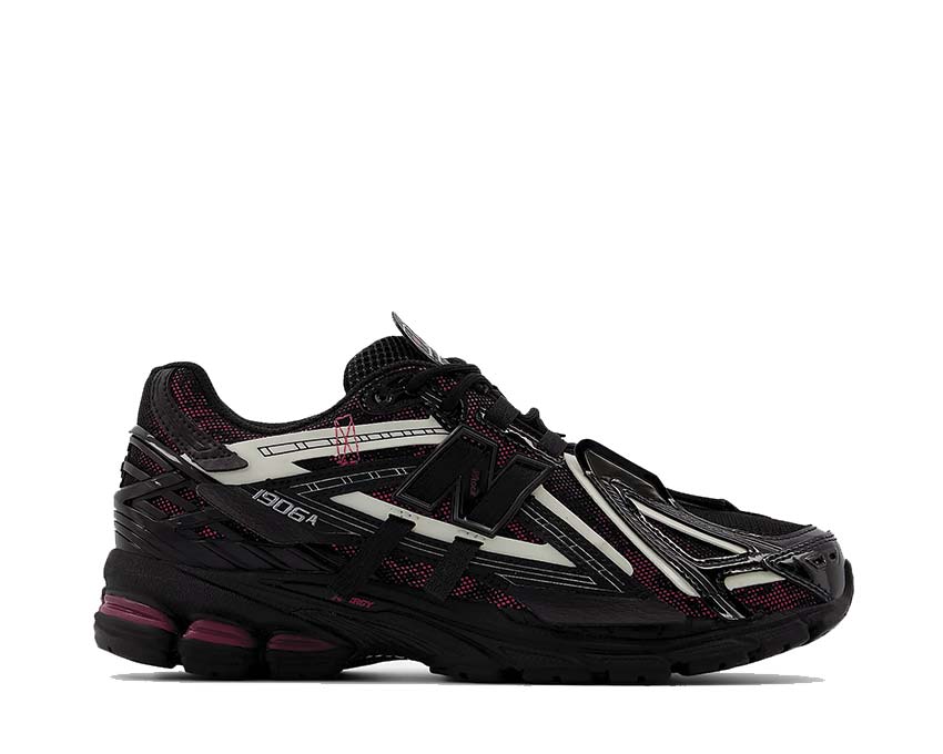 New Balance 1906A Black/Dragon Berry/White — unisex trail protection sneaker black
