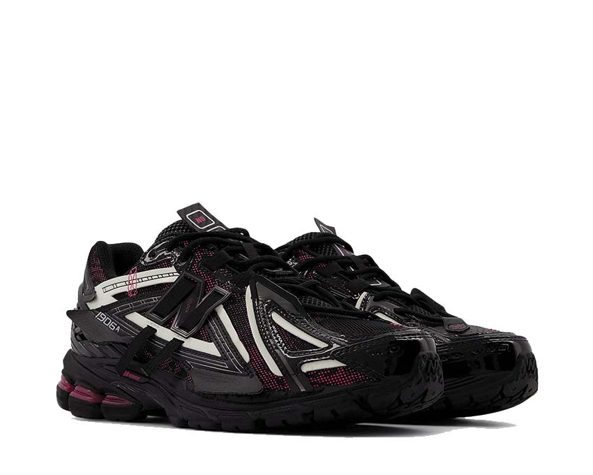 New Balance 1906A Black side view — black mesh upper Protection Pack