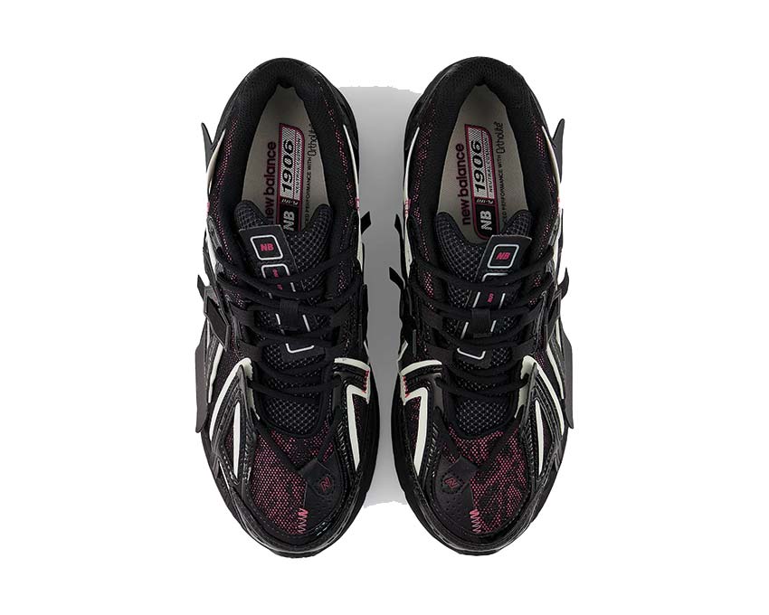 New Balance 1906A Black detail — Dragon Berry accent on lateral panel