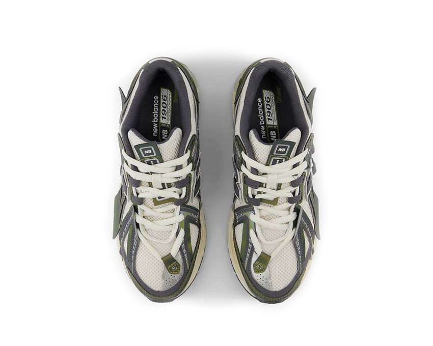 New Balance 1906A Olive Juice/Sea Salt/Woodland suela — amortiguación ABZORB SBS y N-ergy