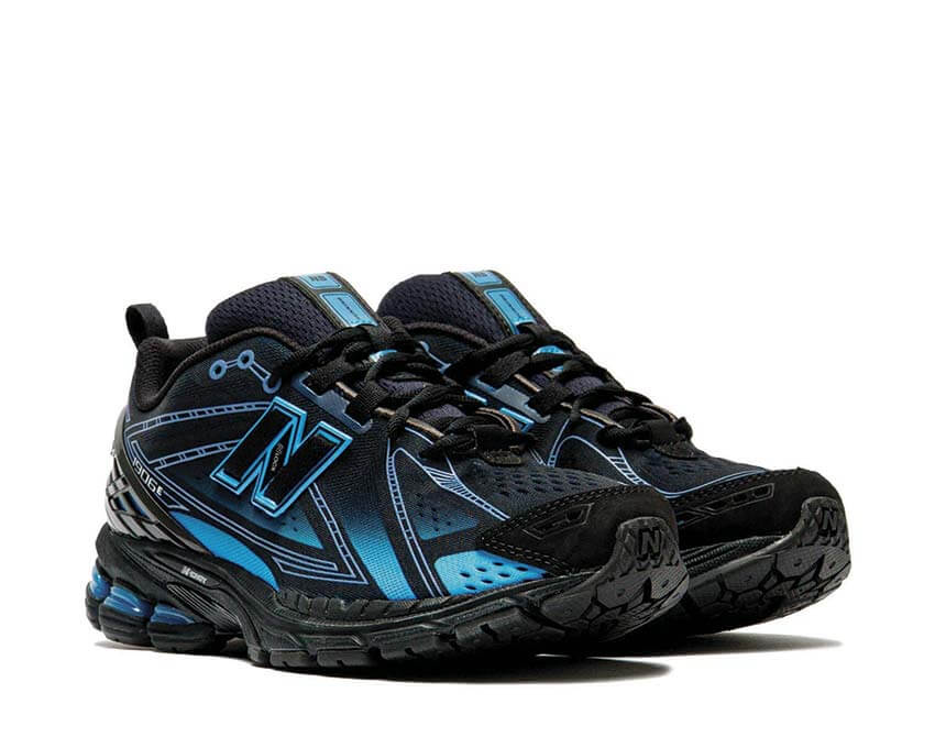 New Balance 1906E Noir vue latérale — tige mesh noir ABZORB SBS running