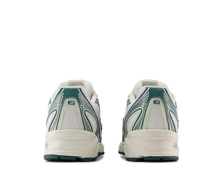 New Balance 740 White Marsh Green sole — thick sole maximum cushioning
