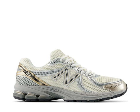 New Balance 860v2 Sea Salt Gold Metallic — Herren Retro Running Sneaker