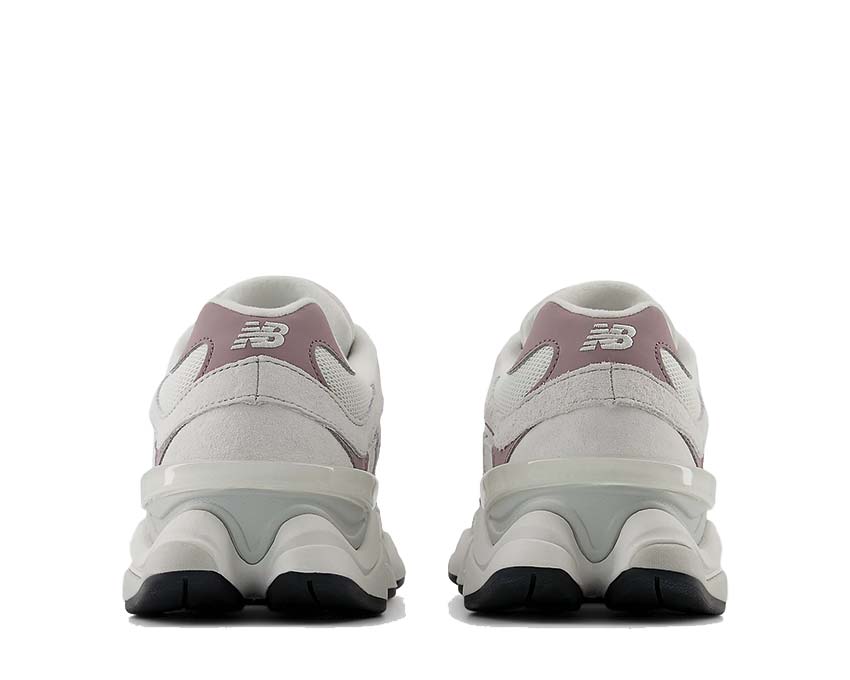 New Balance 9060 Grey Matter Ice Wine Sohle — dicke Chunky-Plattformdämpfung