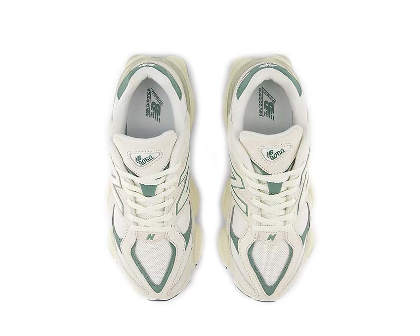 New Balance 9060 Linen Dark Juniper Detail — Ton-in-Ton-Nähte