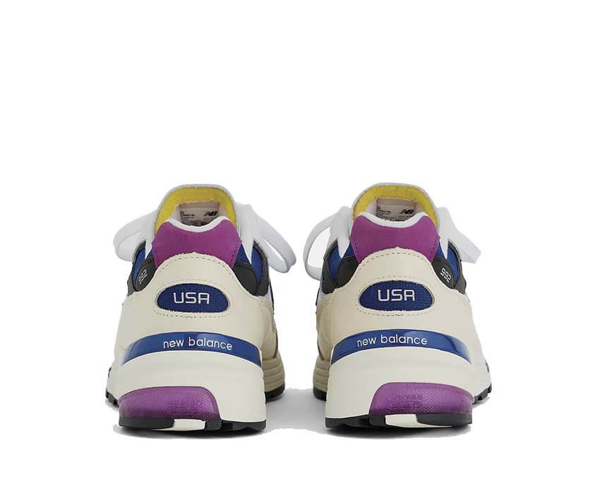 New Balance 992 White semelle — amorti ABZORB dual-density Made in USA