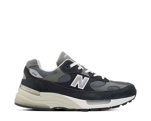 New Balance 992 Navy Grigio Argento Made in USA — sneaker uomo lifestyle premium