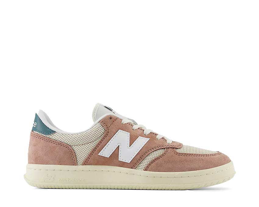 New Balance T500 Landslide/Linen/New Spruce — sneaker homme coloris terre naturelle
