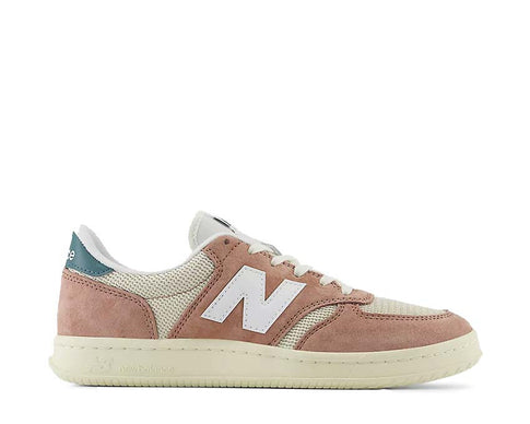 New Balance T500 Landslide/Linen/New Spruce — sneaker homme coloris terre naturelle