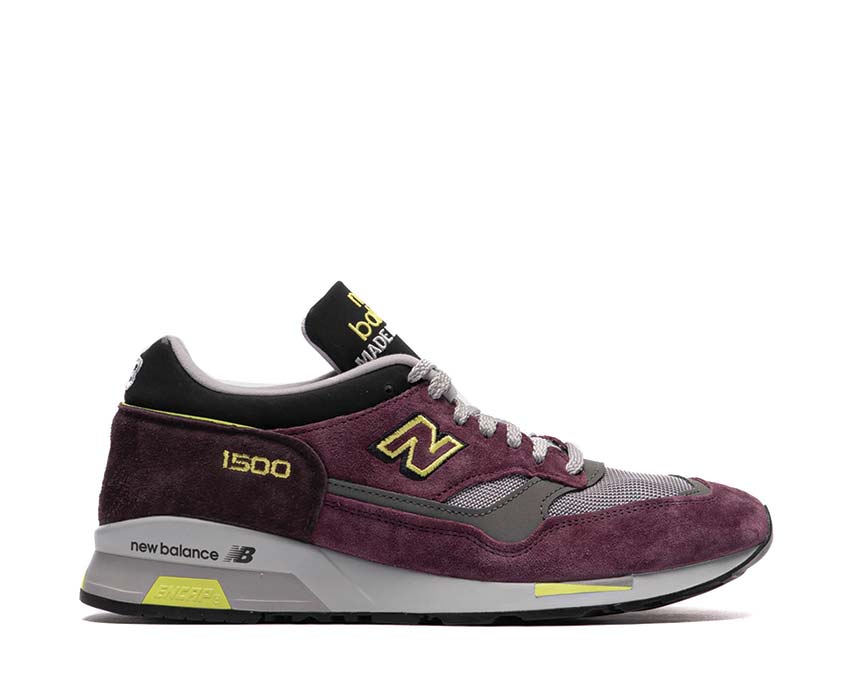 New Balance 1500 Made in UK Plum Wine — sneaker homme coloris prune bordeaux