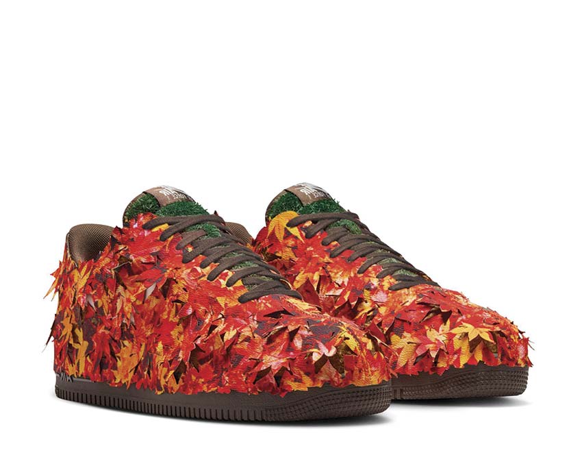 Nike Air Force 1 '07 LX Leaf Camo semelle — semelle Air cupsole verte