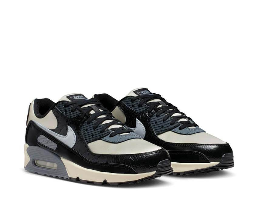 Nike Air Max 90 QS Grey Crocodile semelle — unité Air Max au talon gris
