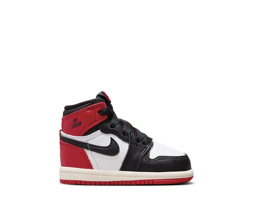 Jordan 1 Retro High OG Black Toe TD — sneaker enfant blanc noir rouge Jordan 1