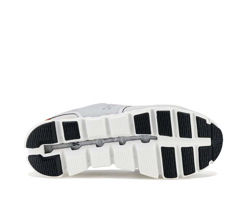 On Cloud 5 W Glacier/White dettaglio — mesh traspirante scarpa running donna