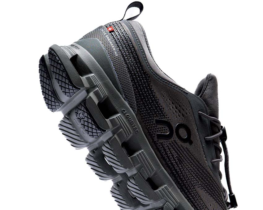 On Cloud X Z5 Asphalt/Iron detalle — parte superior mesh training zapatilla hombre