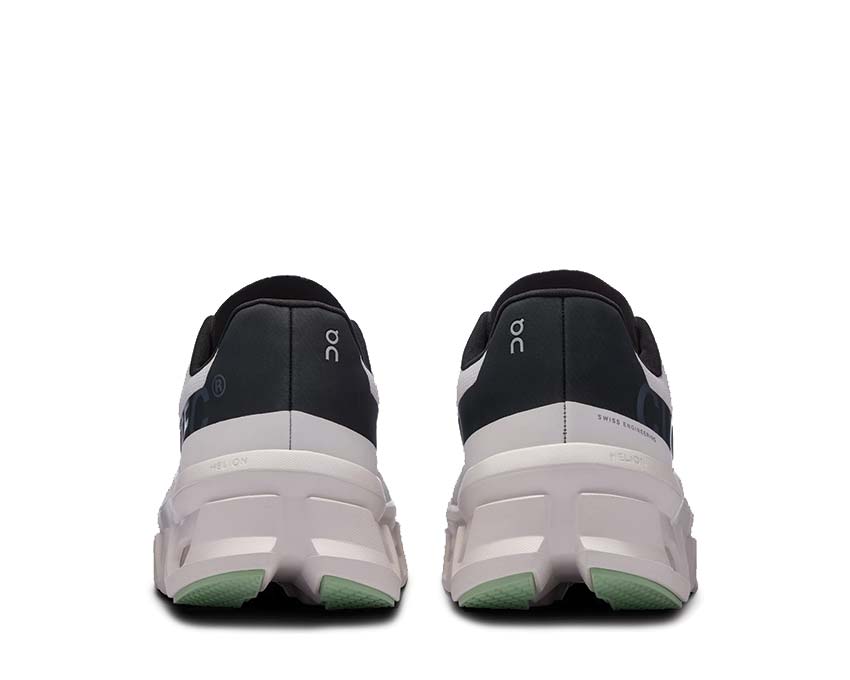 On Cloudmonster Frost/Black sole — CloudTec running long distance