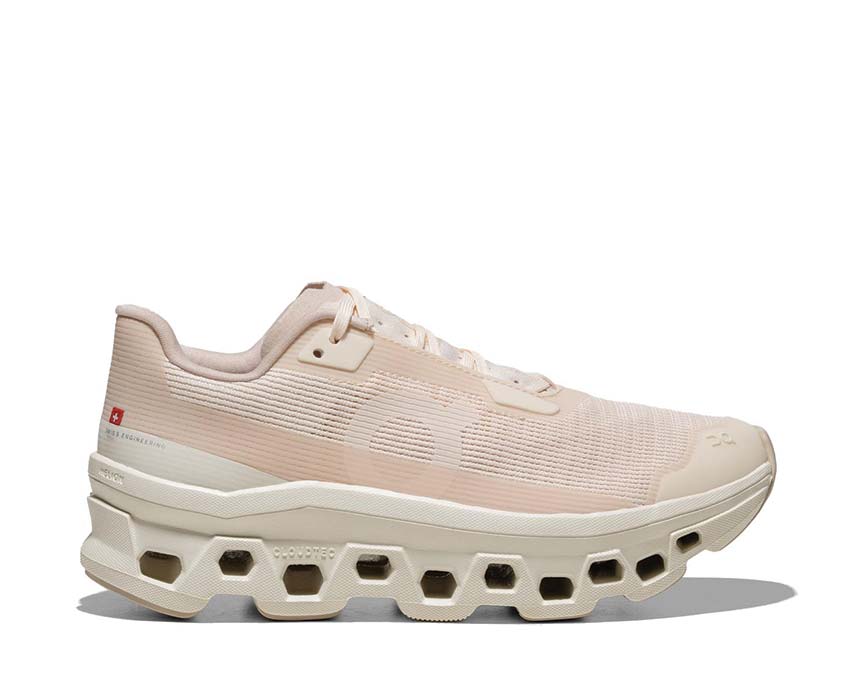 On Cloudmonster Void W Dew/Ivory — zapatilla running mujer CloudTec Void ligereza