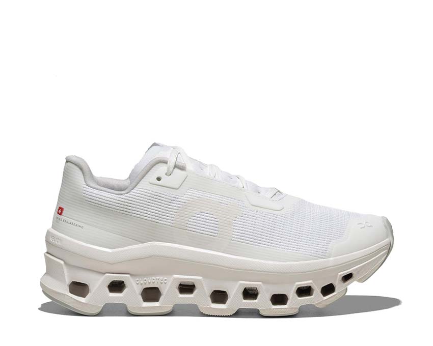 On Cloudmonster Void White — men's running shoe CloudTec Void lightness