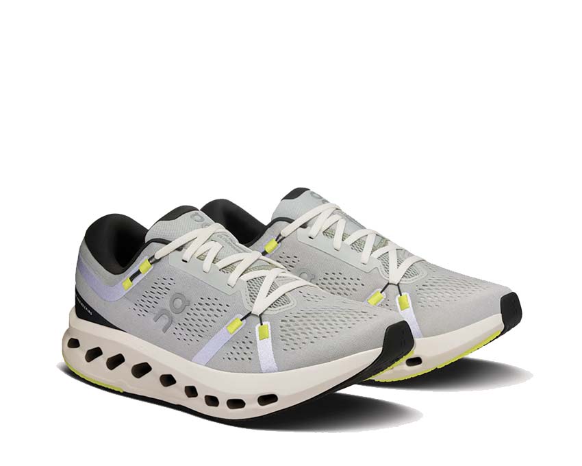 On Cloudsurfer 2 Glacier/Ivory side view — lightweight upper men's running shoe