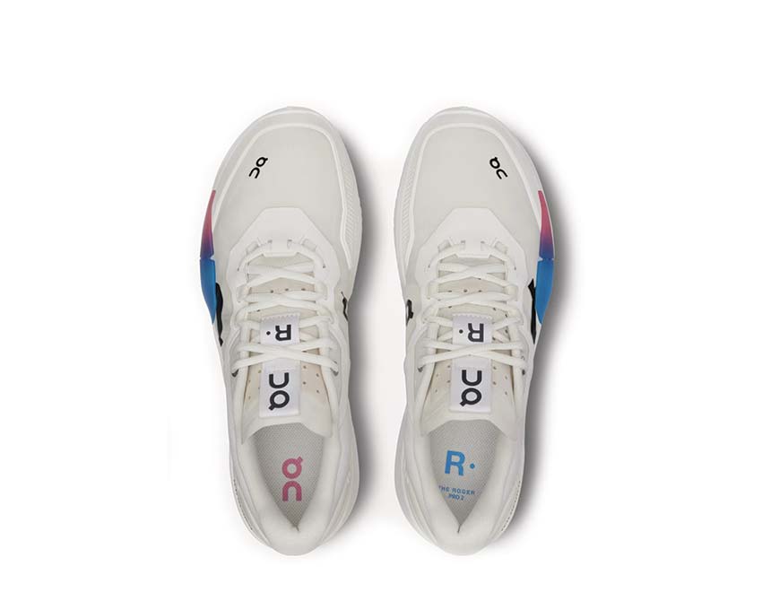On The Roger Pro 2 White/Malibu detalle — upper tennis lifestyle hombre