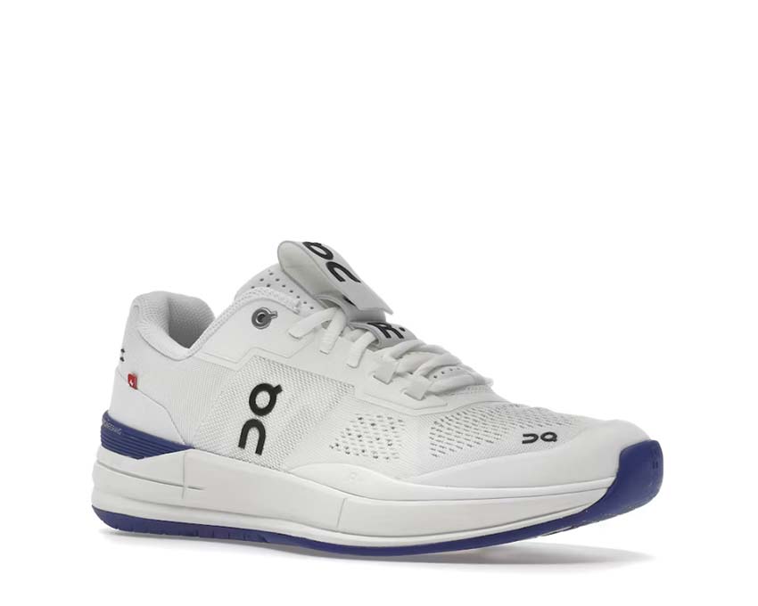 On The Roger Pro White/Indigo vue latérale — profil tennis Roger Federer