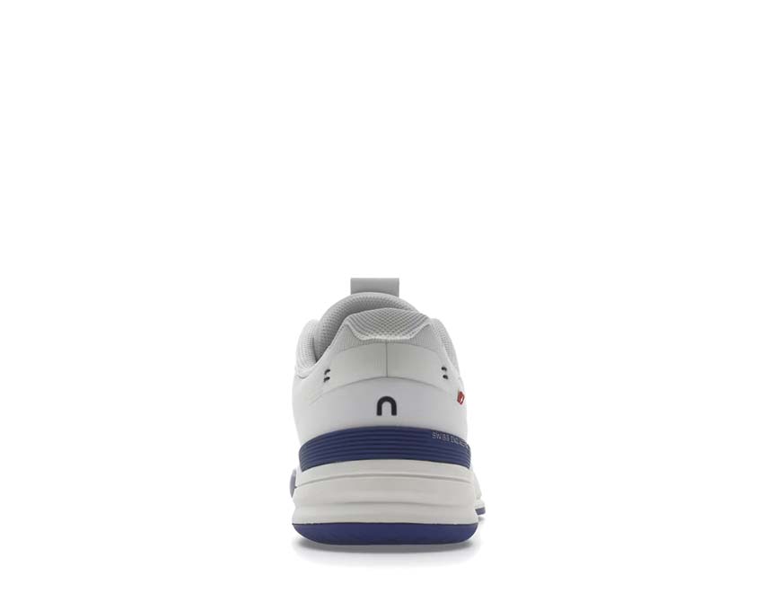 On The Roger Pro White/Indigo détail — tige tennis lifestyle homme