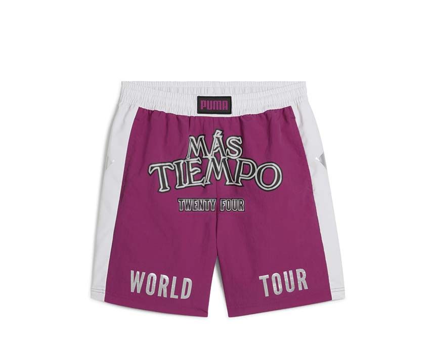 Puma x Más Tiempo Shorts Magenta Gleam — short homme magenta collaboration Más Tiempo