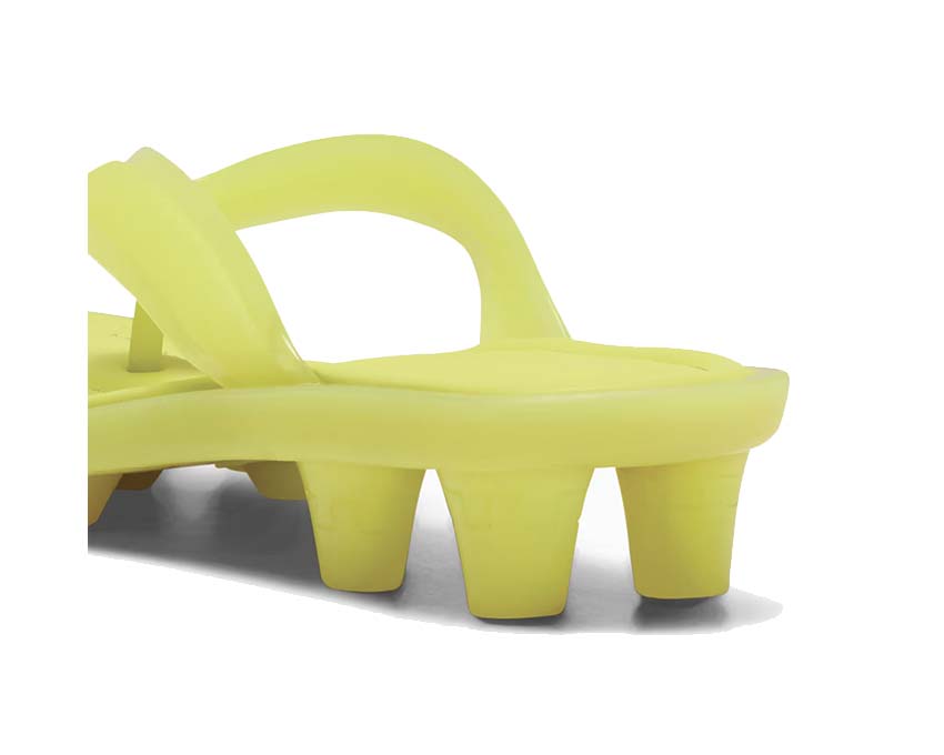 Puma x Fenty Cat Cleat Jelly Lime Sheen sole — transparent jelly cleats
