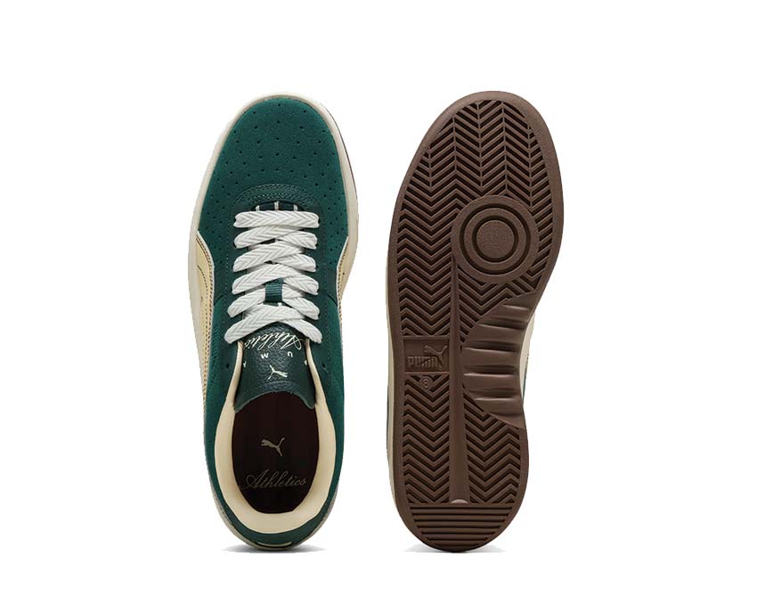 Puma GV Special Players Lane Dark Myrtle détail — logo Puma brodé