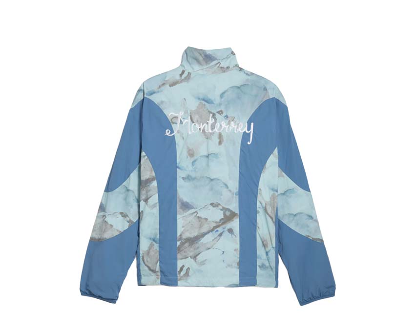 Puma KidSuper MTY Reversible Jacket Blue dos — dos veste réversible bleu