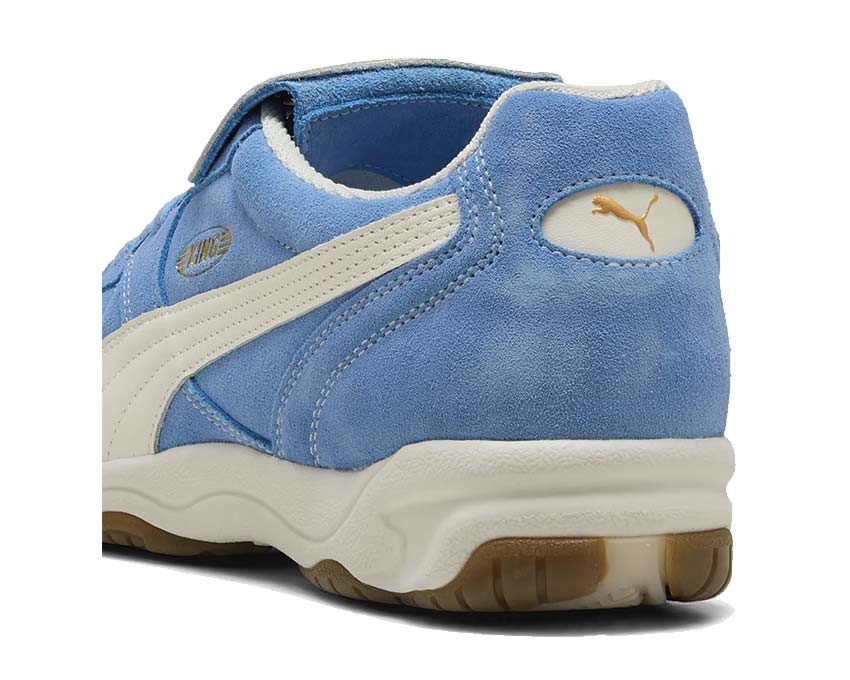 Puma King Indoor Royalty Day Dream vue latérale — cuir ivoire poudré