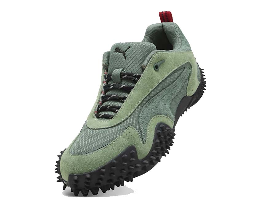 Puma Mostro XC Dusty Green vue latérale — vert poussiéreux trail