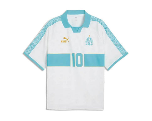 Puma OM KING Retro Jersey Blanc — maillot rétro Olympique Marseille blanc Puma KING
