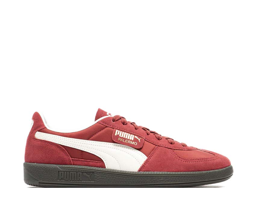 Puma Palermo OG Intense Red Warm White — sneaker donna pelle rosso bianco