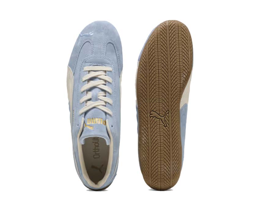 Puma Speedcat Faded Blue Haute Tropic Detail — ausgewaschene Optik