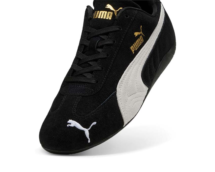 Puma Speedcat OG Black White detalle — logo Puma Formcat