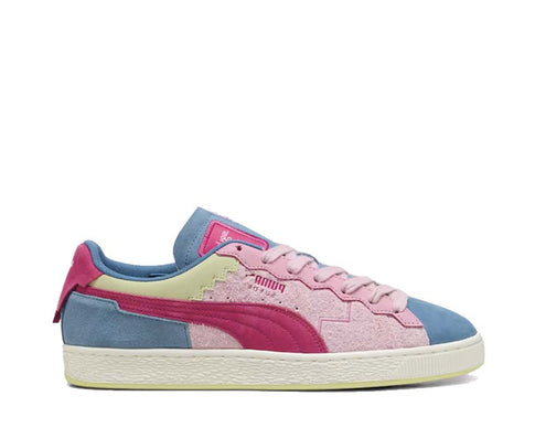 Puma x Squid Game Suede Blue Horizon/Orchid Shadow — sneaker homme daim collab bleu
