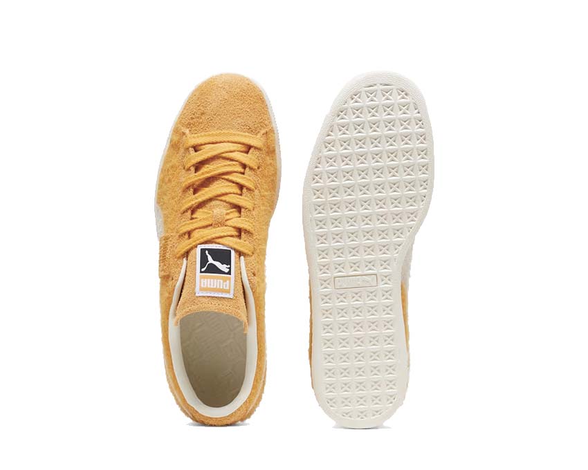 Puma Suede Mohair Ginger Tea Frosted Ivory dettaglio — texture mohair