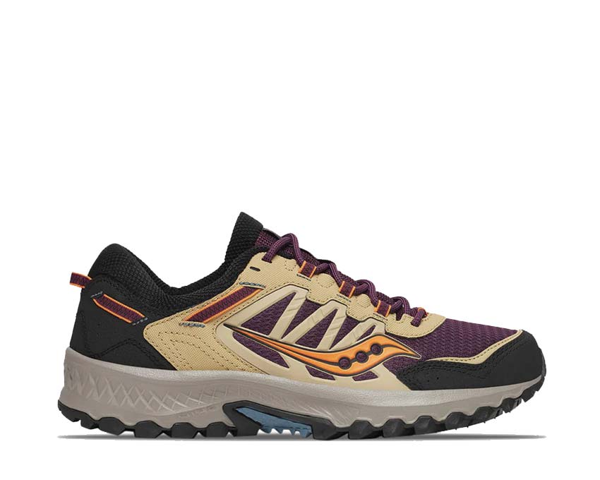 Saucony Grid Peak Purple Orange semelle — technologie ProGrid
