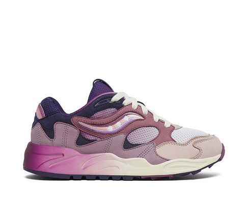 Saucony Grid Shadow 2 Summer Solstice Lilac Blue — running hombre parte superior de malla transpirable