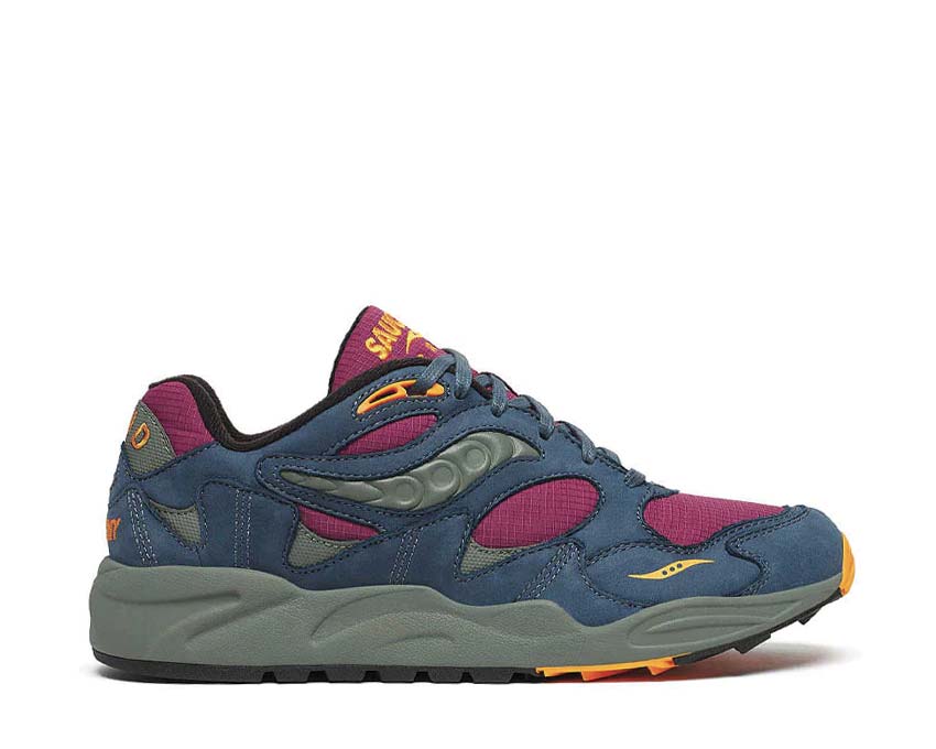 Saucony Grid Shadow 2 Purple Blue — running hombre parte superior de malla transpirable