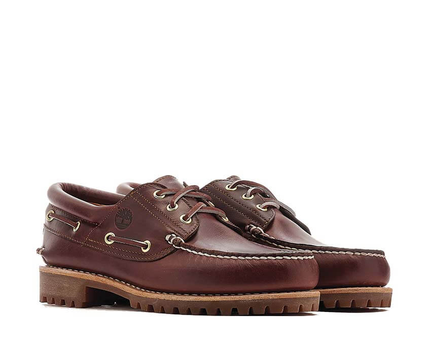 Timberland Authentic Boat Shoe Burgundy semelle — semelle grip bateau bordeaux