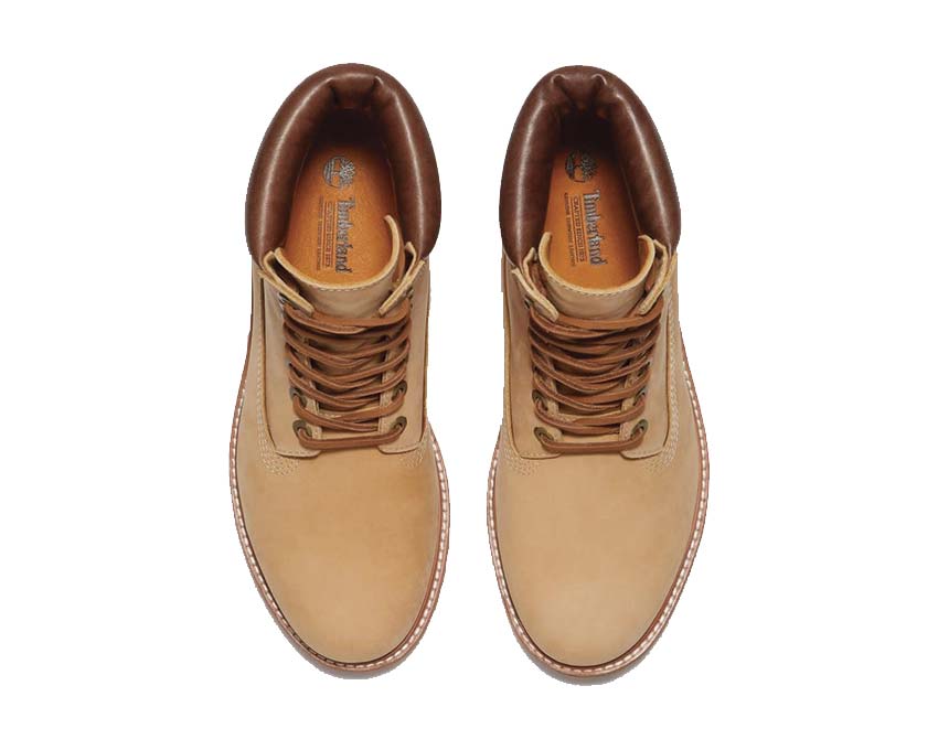 Timberland Luxe Mid Wheat dos — talon mi-haute nubuck wheat Timberland