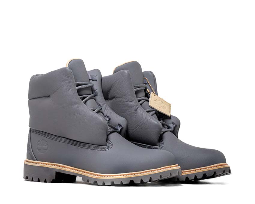 Timberland Vibram 6inch Lace Boot Dark Grey vista laterale — profilo pelle VIBRAM