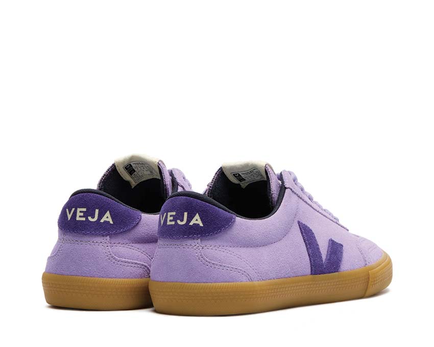 Veja Volley Suede Lavande Purple suela — suela goma